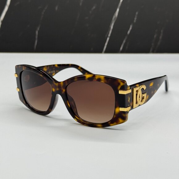 NEW DOLCE&GABBANA DG4501 502/13 HAVANA SUNGLASSES DG4501 50213 EYEWEAR - Picture 1 of 11
